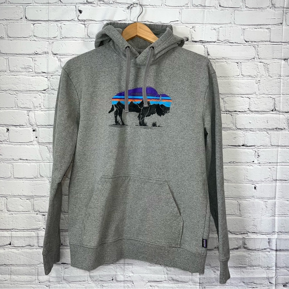 Patagonia Uprisal Hoody Sweatshirt Roy Bear Mens Size Medium Gray Fleece